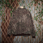 Large - Vintage Y2K SAFTRAK hunt real tree camo 1990s jacket