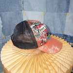 OSFA - Vintage / Y2K grunge 2000s trucker embroidered hat