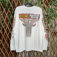 Vintage Y2K Laughlin River run motorcycle rally LS T-shirt
