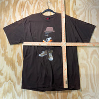 Vintage Y2K mad engine invisible man bowling character shirt