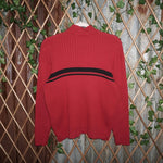 Medium - Vintage Y2K XG stripe knit 00s quarter zip sweater