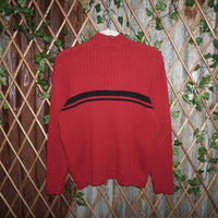 Medium - Vintage Y2K XG stripe knit 00s quarter zip sweater