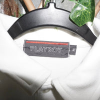 Medium-Vintage Y2K playboy embroider 1990s rugby sweatshirt