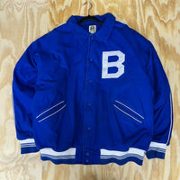 Vintage 1990s brock jeans varsity jacket university "blue"