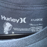 Vintage Y2K Hurley surf skate wear 2000s era grunge t-shirt