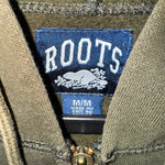 Vintage Y2K roots 2000s embroider arc spellout zip up hoodie