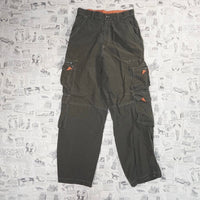 28x30 - Vintage Y2K windbreaker pants cargo carbon