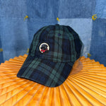 OSFA - Vintage Y2K plaid embroidered dog southern proper hat