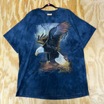Vintage y2k tie dye american bald eagle the mountain t-shirt