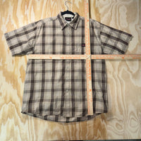 Vintage Y2K genuine dickies plaid 2000s button up t-shirt