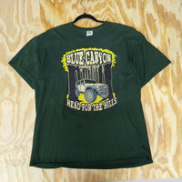 Vintage y2k blue canyon jeep poker 2000s t-shirt