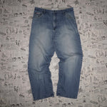 38 -Vintage Y2K 96 North faded baggy 2000s skate denim pants