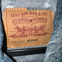 Vintage y2k levi strauss 1990s faded denim trucker jacket