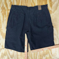 Vintage y2k anchor blue cargo skate surf 2000s baggy shorts