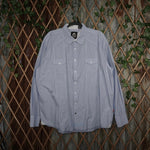 XXL - Vintage / Y2K light blue button up 2000s dress shirt