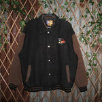 XL - Vintage Y2K button up bomber jacket route 66 embroider