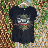 Vintage Y2K 2010 anniversary sturgis biker femme t-shirt