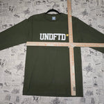 Small -undefeated essential long sleeve green T-shirt UNDFTD