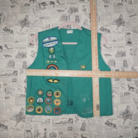 Large - Vintage Y2K Girl Scouts USA 1990s youth patch vest