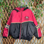 Vintage Y2K San Francisco 49ers embroider puffer nfl jacket