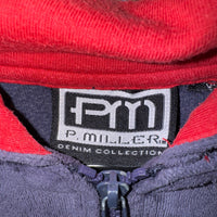Vintage Y2K P.Miller velour embroider 00s hip hop zip hoodie