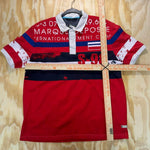 Vintage y2k sean john hip hop grunge 2000s aop polo t-shirt