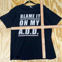 SAIL "blame it on my ADD" awol nation 2010's band t-shirt