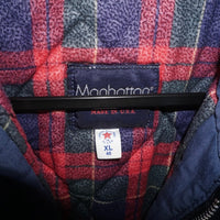 XL - Vintage Y2K manhattan zip fade blanket line 90s jacket