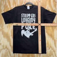 Vintage y2k strippers love my pole las vegas 2000s t-shirt