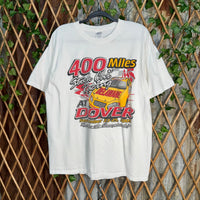 Vintage Y2K stock car racing 2000s nascar dover anvil tshirt