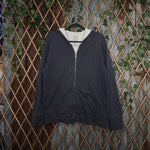 Large - Vintage Y2K gap zip up thermal lined 2000s hoodie