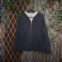 Large - Vintage Y2K gap zip up thermal lined 2000s hoodie