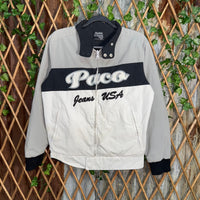 Vintage Y2K PACO jeans 90s embroider reversible windbreaker