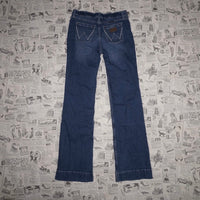 16 -Vintage Y2K wrangler flare denim femme 00s western pants