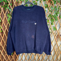 Vintage Y2K big dogs fleece embroidered logo 00s sweatshirt