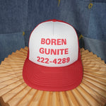 OSFA - Vintage boren gunite spell out promo 00s trucker hat
