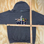 Vintage y2k warner bros 90s looney tunes embroidered hoodie