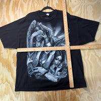 Vintage Y2K og ABEL tribal jumbo print 2000s pin up t-shirt