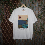 Large - Vintage Y2K Newport art cartoon 1990s FOTL t-shirt