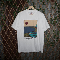 Large - Vintage Y2K Newport art cartoon 1990s FOTL t-shirt
