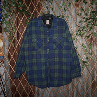 XL -Vintage Y2K Outdoor exchange puffer plaid flannel jacketd