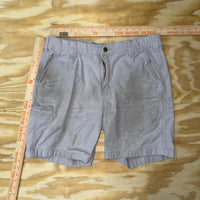 33 - Vintage y2k carhartt creme workwear carpenter cargo shorts