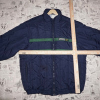 XL - Vintage Y2K Reebok embroider stripe 1990s puffer jacket