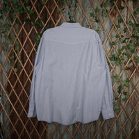 XXL - Vintage / Y2K light blue button up 2000s dress shirt