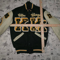 S - Vintage / Y2K 90sAmericana School Patched Varsity Jacket