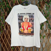 Vintage Y2K beer boobs seductive Amsterdam 1990s t-shirt