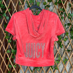 Vintage Y2K juicy couture rhinestone embroider femme hoodie