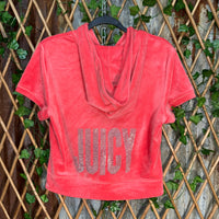 Vintage Y2K juicy couture rhinestone embroider femme hoodie