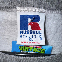 Vintage russel athletic UNI embroider patch 1990s crewneck