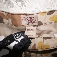34 -Vintage Y2K GS115 jeans duck camo baggy 00s cargo shorts